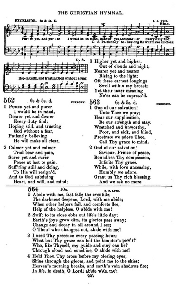 The Christian hymnal: a collection of hymns and tunes for congregational and social worship; in two parts (Rev.) page 201