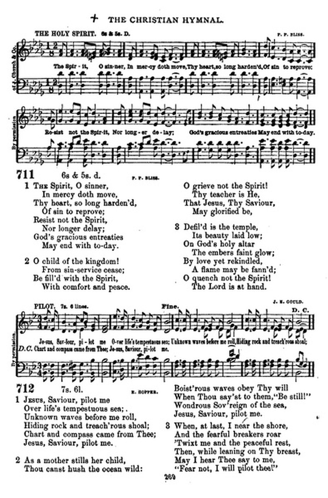 The Christian hymnal: a collection of hymns and tunes for congregational and social worship; in two parts (Rev.) page 269