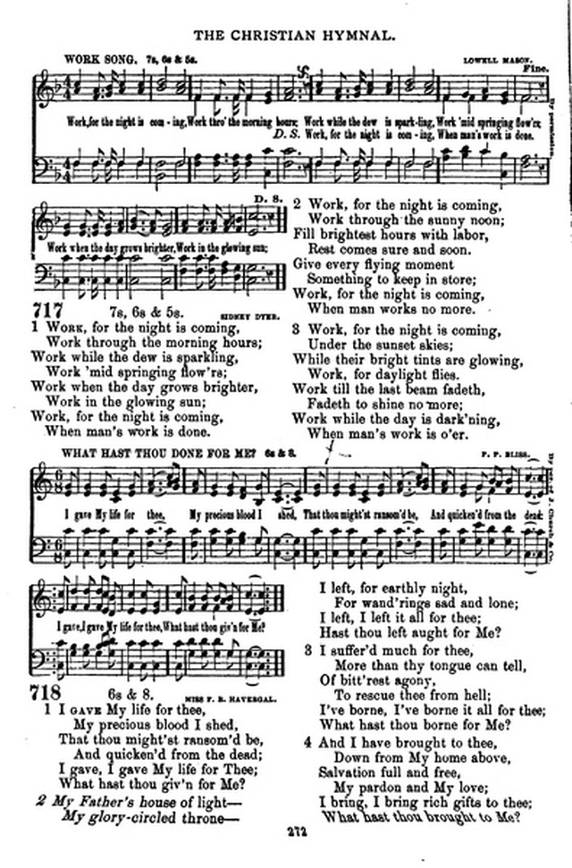 The Christian hymnal: a collection of hymns and tunes for congregational and social worship; in two parts (Rev.) page 272