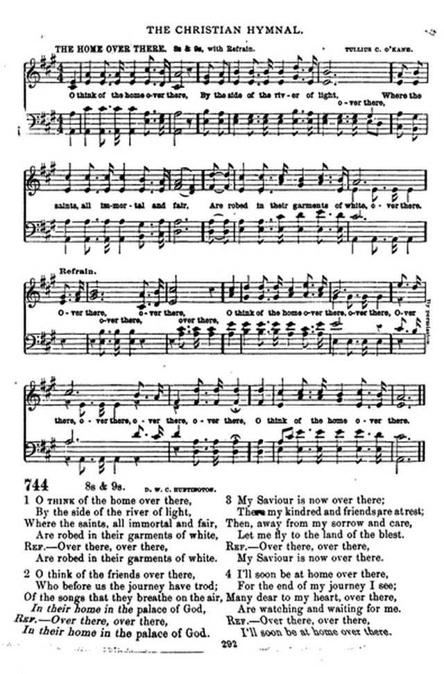 The Christian hymnal: a collection of hymns and tunes for congregational and social worship; in two parts (Rev.) page 292