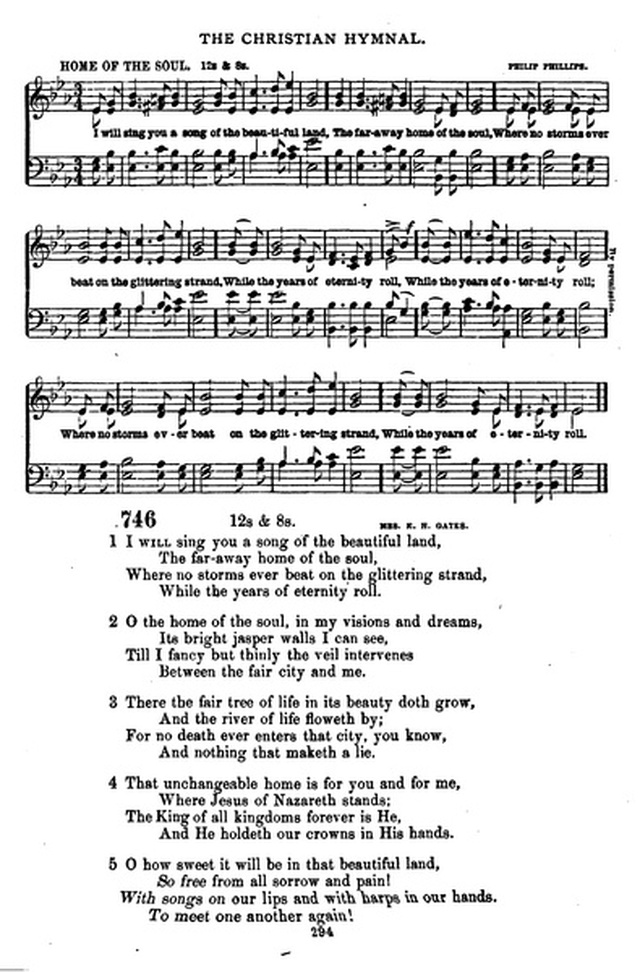 The Christian hymnal: a collection of hymns and tunes for congregational and social worship; in two parts (Rev.) page 294