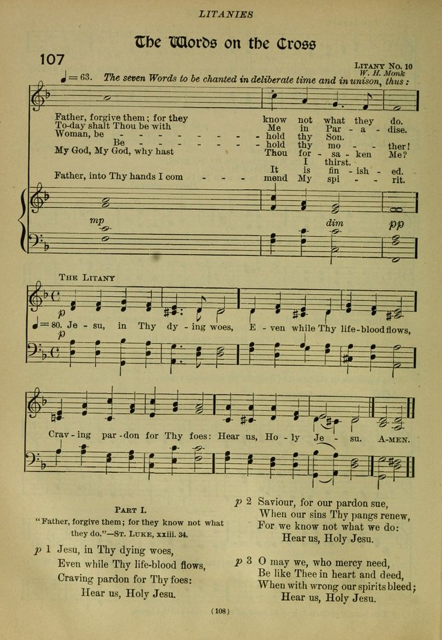 The Church Hymnal: containing hymns approved and set forth by the general conventions of 1892 and 1916; together with hymns for the use of guilds and brotherhoods, and for special occasions (Rev. ed) page 109