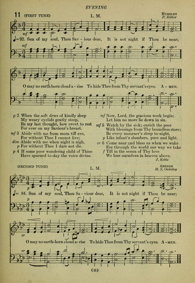 The Church Hymnal: containing hymns approved and set forth by the general conventions of 1892 and 1916; together with hymns for the use of guilds and brotherhoods, and for special occasions (Rev. ed) page 12