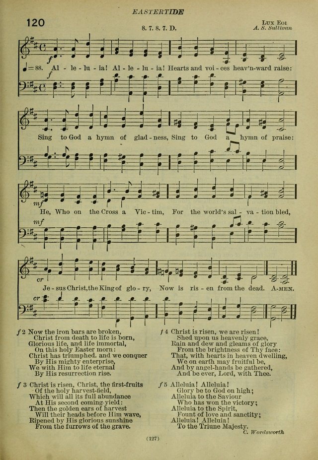 The Church Hymnal: containing hymns approved and set forth by the general conventions of 1892 and 1916; together with hymns for the use of guilds and brotherhoods, and for special occasions (Rev. ed) page 128