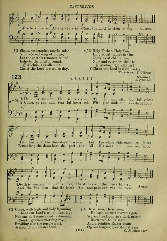 The Church Hymnal: containing hymns approved and set forth by the general conventions of 1892 and 1916; together with hymns for the use of guilds and brotherhoods, and for special occasions (Rev. ed) page 130