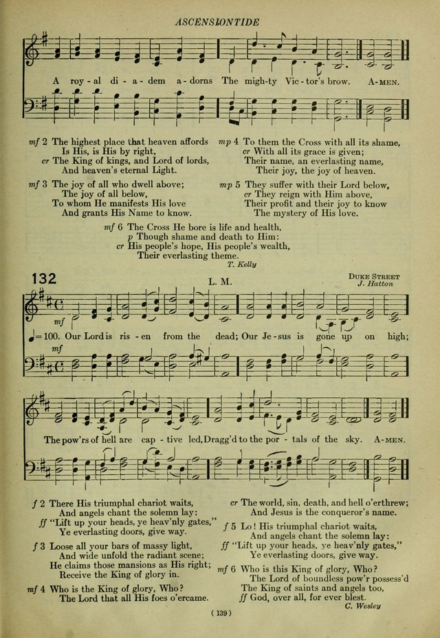 The Church Hymnal: containing hymns approved and set forth by the general conventions of 1892 and 1916; together with hymns for the use of guilds and brotherhoods, and for special occasions (Rev. ed) page 140