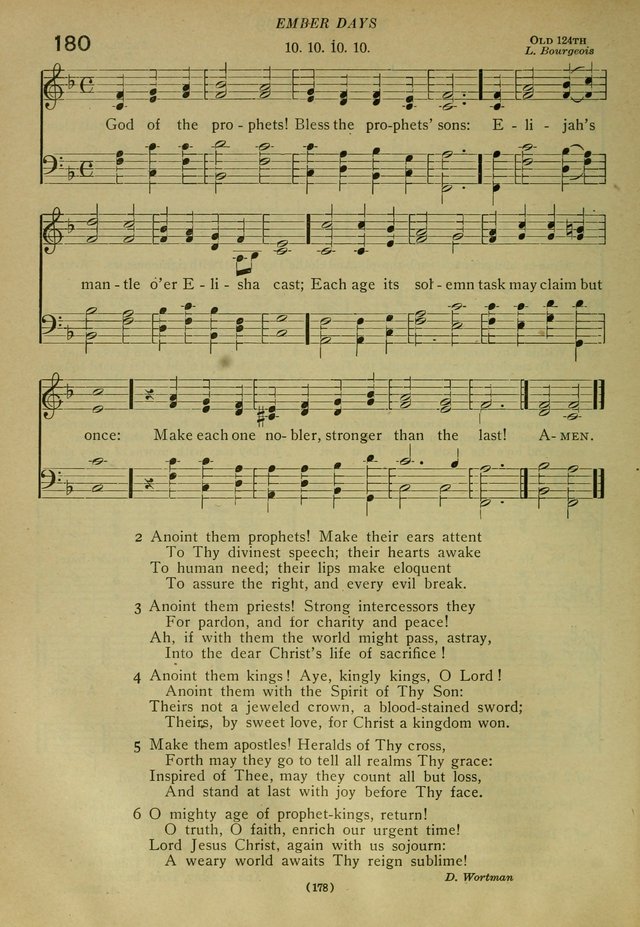 The Church Hymnal: containing hymns approved and set forth by the general conventions of 1892 and 1916; together with hymns for the use of guilds and brotherhoods, and for special occasions (Rev. ed) page 179