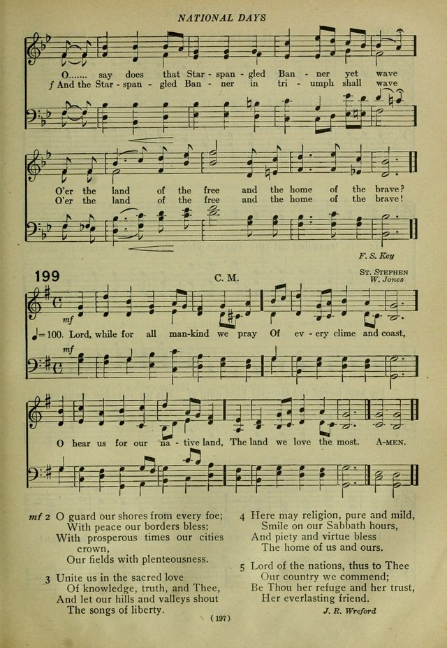 The Church Hymnal: containing hymns approved and set forth by the general conventions of 1892 and 1916; together with hymns for the use of guilds and brotherhoods, and for special occasions (Rev. ed) page 198
