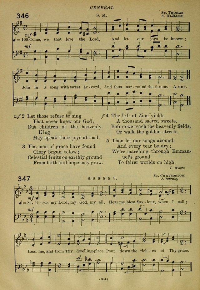 The Church Hymnal: containing hymns approved and set forth by the general conventions of 1892 and 1916; together with hymns for the use of guilds and brotherhoods, and for special occasions (Rev. ed) page 325