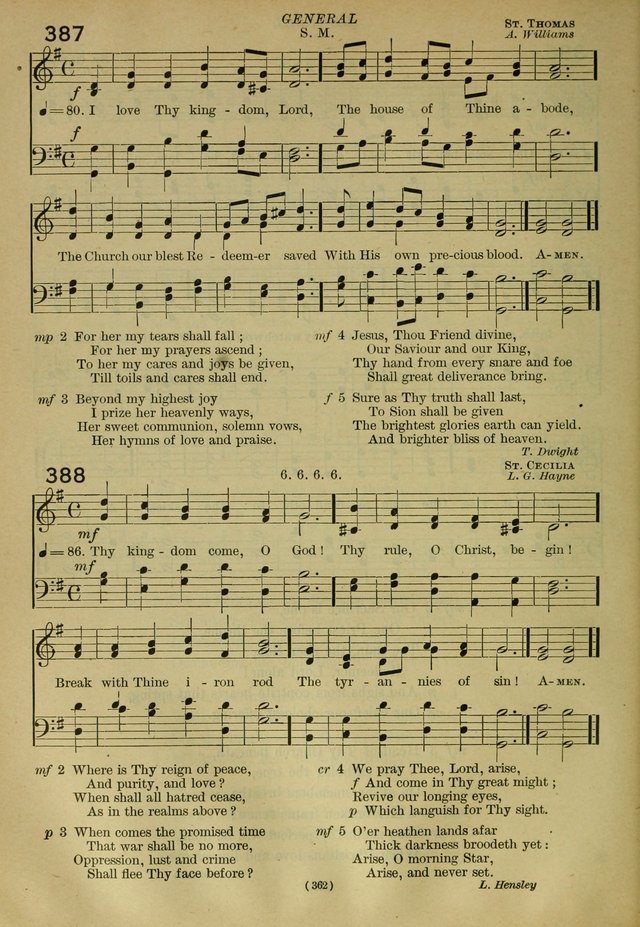 The Church Hymnal: containing hymns approved and set forth by the general conventions of 1892 and 1916; together with hymns for the use of guilds and brotherhoods, and for special occasions (Rev. ed) page 363