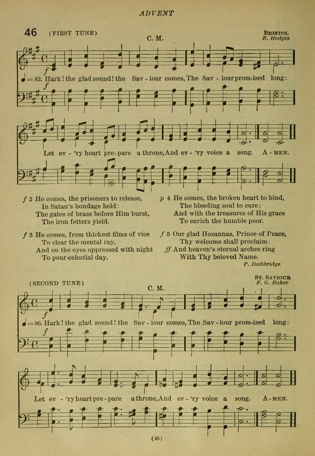 The Church Hymnal: containing hymns approved and set forth by the general conventions of 1892 and 1916; together with hymns for the use of guilds and brotherhoods, and for special occasions (Rev. ed) page 47