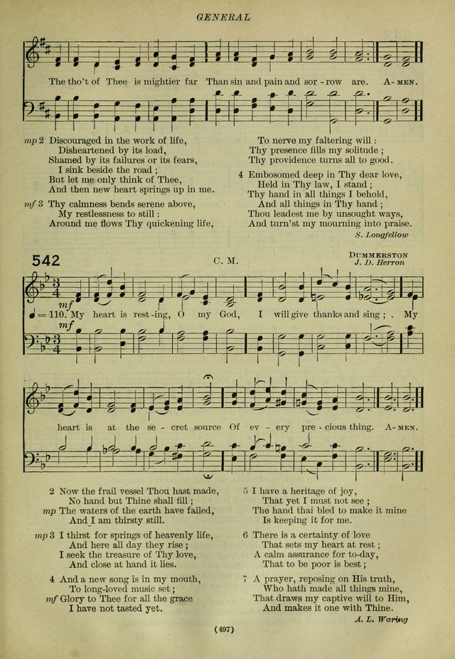 The Church Hymnal: containing hymns approved and set forth by the general conventions of 1892 and 1916; together with hymns for the use of guilds and brotherhoods, and for special occasions (Rev. ed) page 498