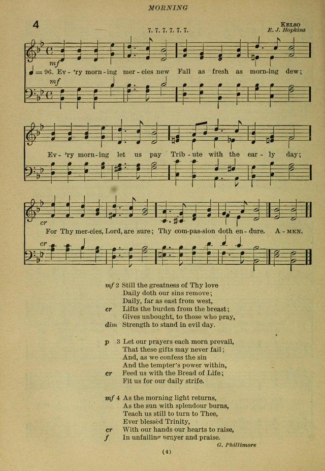 The Church Hymnal: containing hymns approved and set forth by the general conventions of 1892 and 1916; together with hymns for the use of guilds and brotherhoods, and for special occasions (Rev. ed) page 5