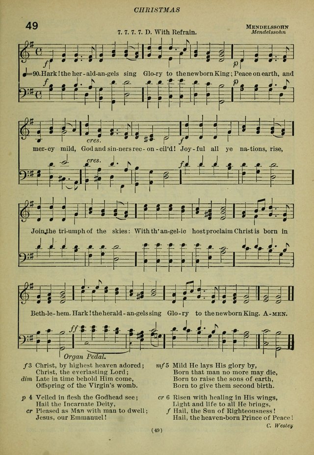 The Church Hymnal: containing hymns approved and set forth by the general conventions of 1892 and 1916; together with hymns for the use of guilds and brotherhoods, and for special occasions (Rev. ed) page 50