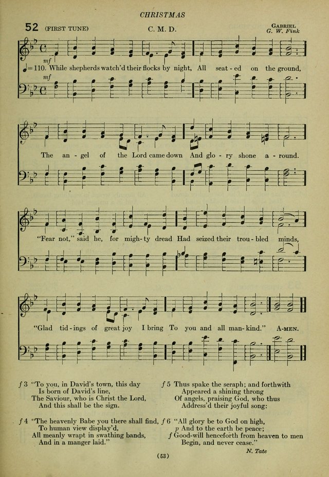 The Church Hymnal: containing hymns approved and set forth by the general conventions of 1892 and 1916; together with hymns for the use of guilds and brotherhoods, and for special occasions (Rev. ed) page 54