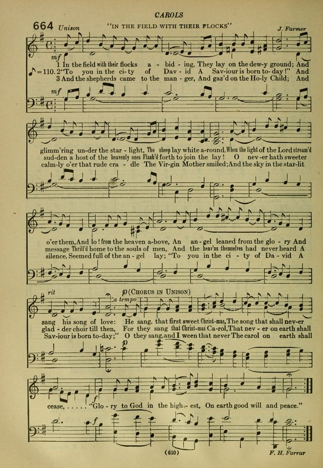 The Church Hymnal: containing hymns approved and set forth by the general conventions of 1892 and 1916; together with hymns for the use of guilds and brotherhoods, and for special occasions (Rev. ed) page 613