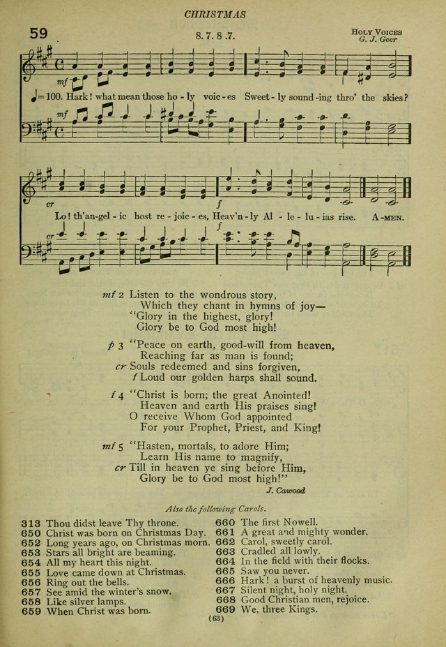 The Church Hymnal: containing hymns approved and set forth by the general conventions of 1892 and 1916; together with hymns for the use of guilds and brotherhoods, and for special occasions (Rev. ed) page 64