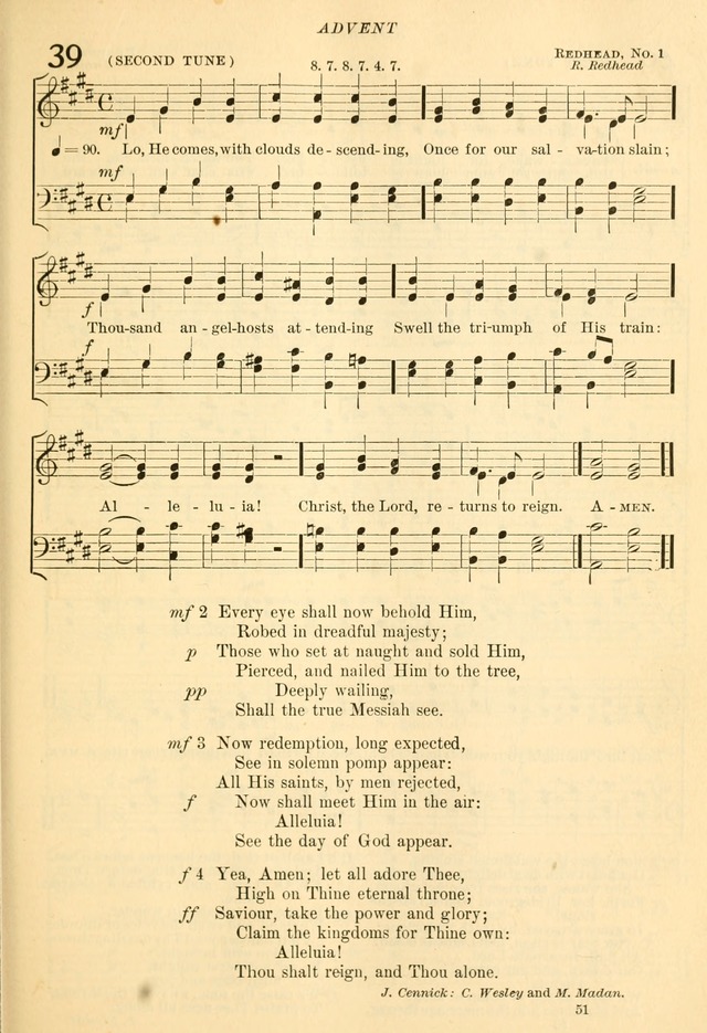 The Church Hymnal: revised and enlarged in accordance with the action of the General Convention of the Protestant Episcopal Church in the United States of America in the year of our Lord 1892... page 108