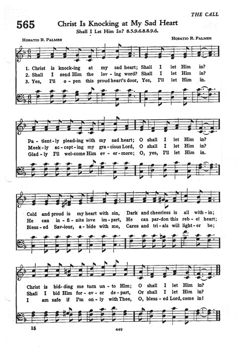 The Church Hymnal: the official hymnal of the Seventh-Day Adventist Church page 441