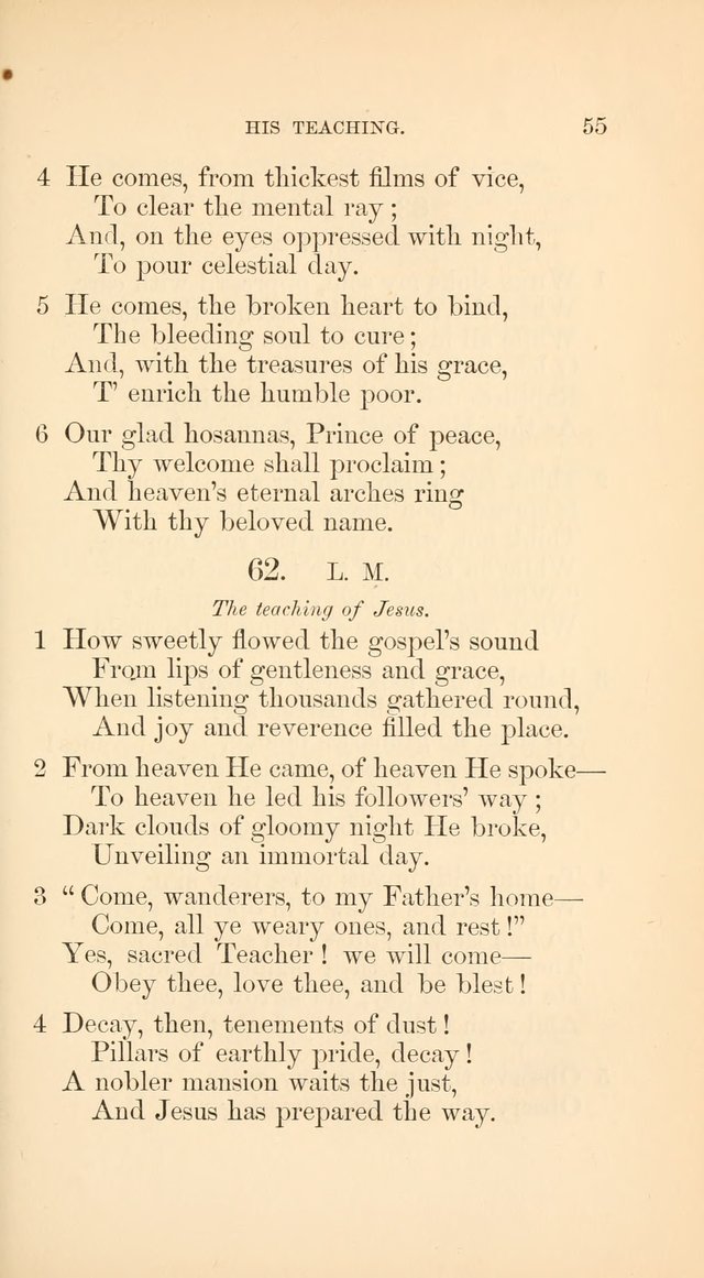 A Collection of Hymns: Supplementary to the Psalms and Hymns of Dr. Watts page 62