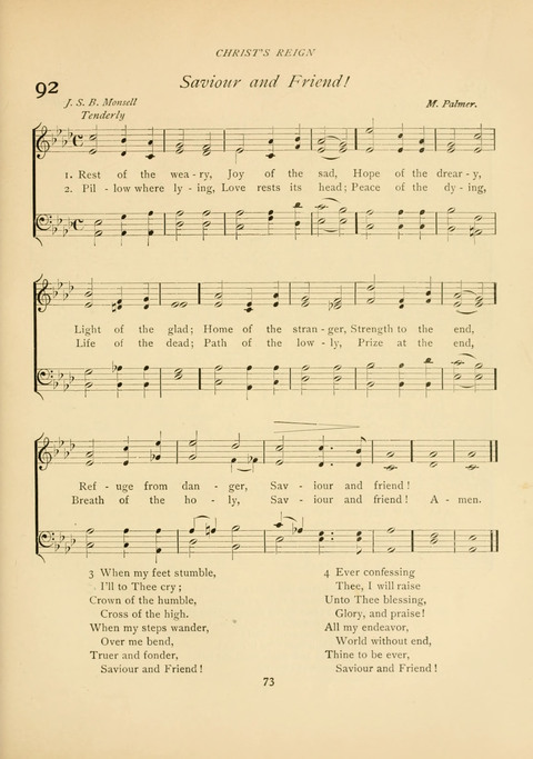 The Calvary Hymnal: for Sunday School, Prayer Meeting and Church Service page 73