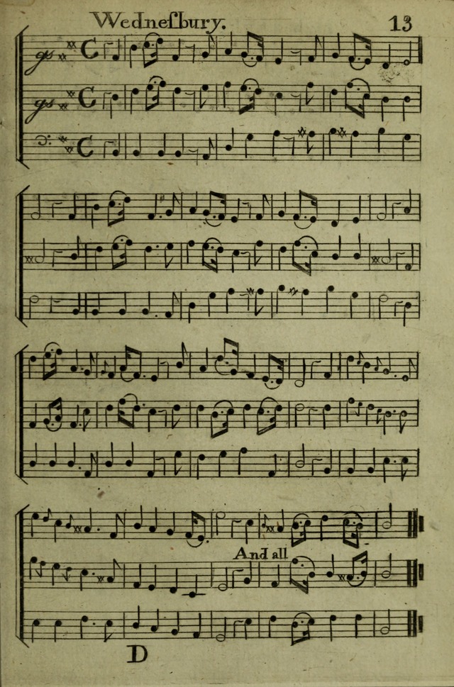 A Collection of Hymn Tunes from the most modern and approved authors page 13