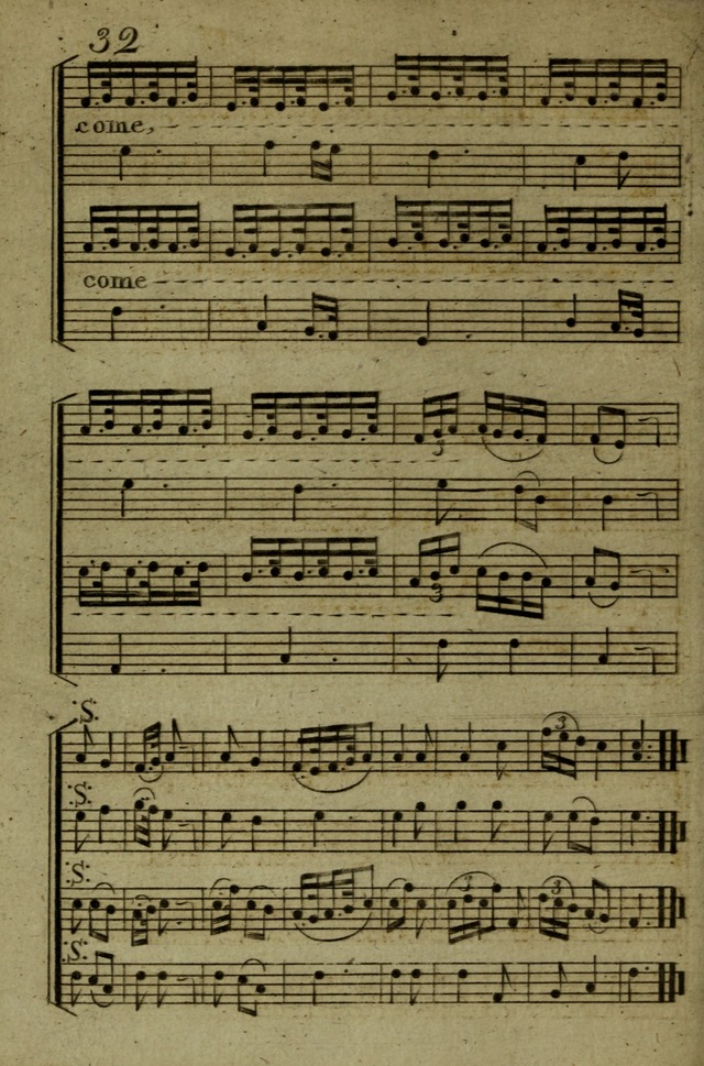 A Collection of Hymn Tunes from the most modern and approved authors page 32