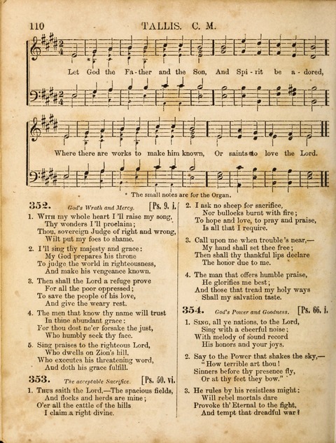 Congregational Hymn and Tune Book; containing the Psalms and Hymns of the General Association of Connecticut, adapted to Suitable Tunes page 110