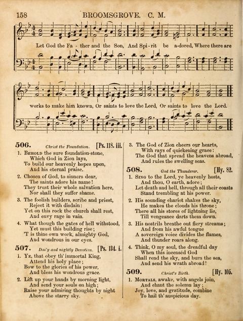 Congregational Hymn and Tune Book; containing the Psalms and Hymns of the General Association of Connecticut, adapted to Suitable Tunes page 158