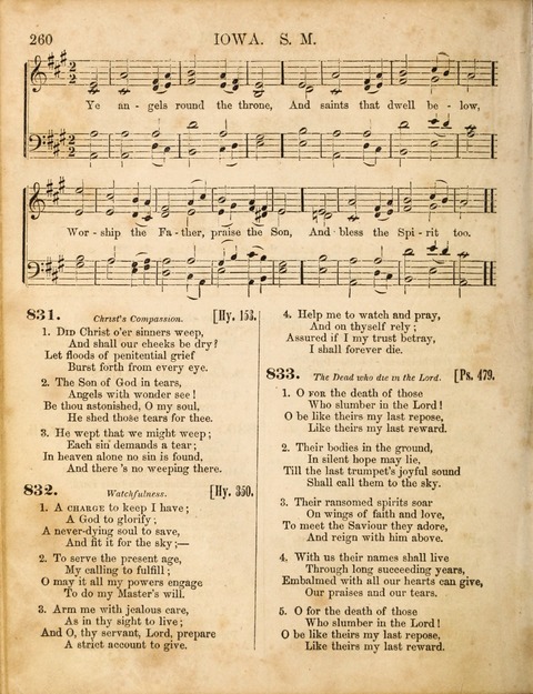 Congregational Hymn and Tune Book; containing the Psalms and Hymns of the General Association of Connecticut, adapted to Suitable Tunes page 260