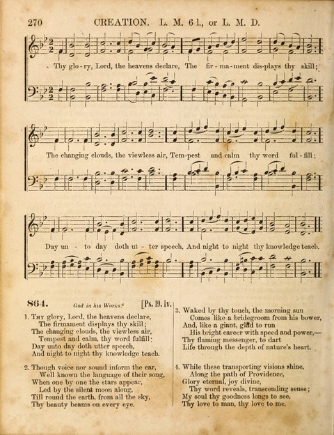 Congregational Hymn and Tune Book; containing the Psalms and Hymns of the General Association of Connecticut, adapted to Suitable Tunes page 270