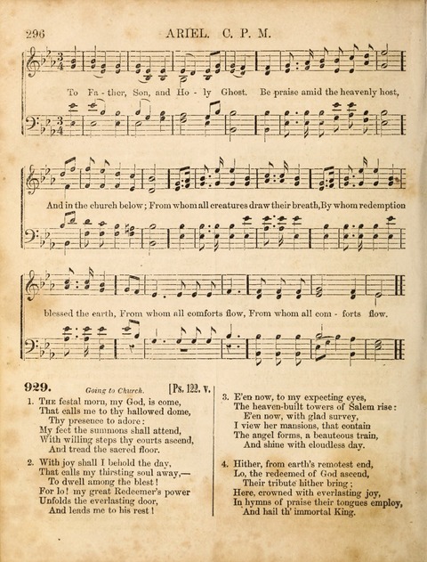Congregational Hymn and Tune Book; containing the Psalms and Hymns of the General Association of Connecticut, adapted to Suitable Tunes page 296