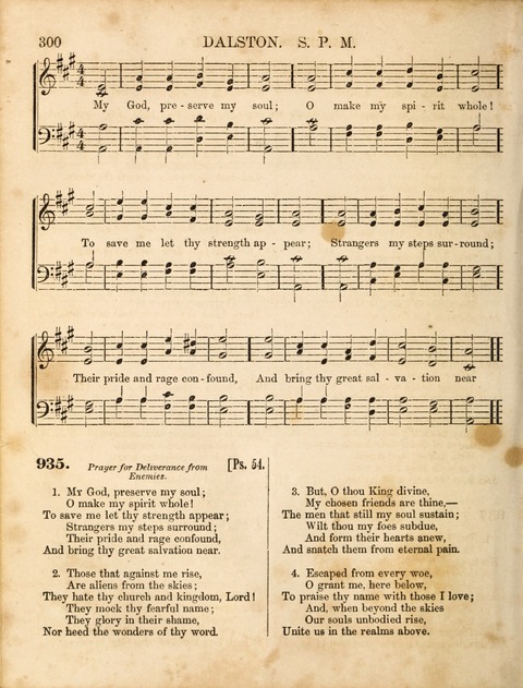 Congregational Hymn and Tune Book; containing the Psalms and Hymns of the General Association of Connecticut, adapted to Suitable Tunes page 300