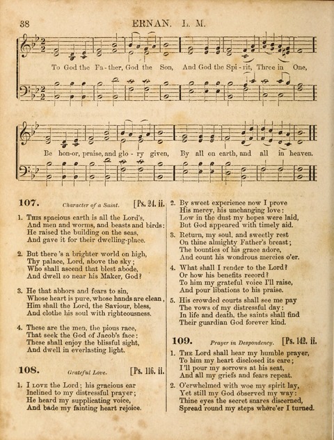 Congregational Hymn and Tune Book; containing the Psalms and Hymns of the General Association of Connecticut, adapted to Suitable Tunes page 38