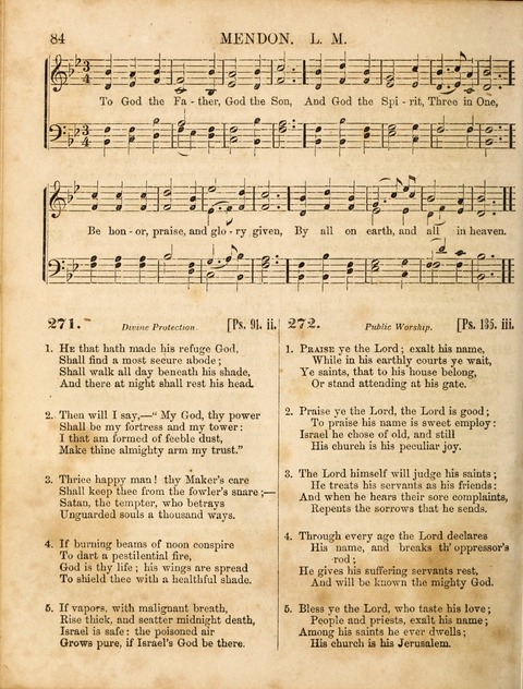 Congregational Hymn and Tune Book; containing the Psalms and Hymns of the General Association of Connecticut, adapted to Suitable Tunes page 84