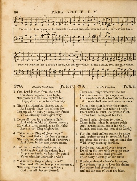 Congregational Hymn and Tune Book; containing the Psalms and Hymns of the General Association of Connecticut, adapted to Suitable Tunes page 86