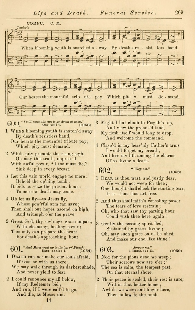 Christian Hymn and Tune Book, for use in Churches, and for Social and Family Devotions page 216