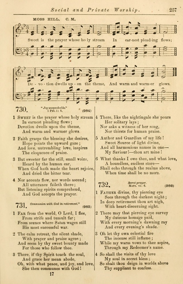 Christian Hymn and Tune Book, for use in Churches, and for Social and Family Devotions page 264
