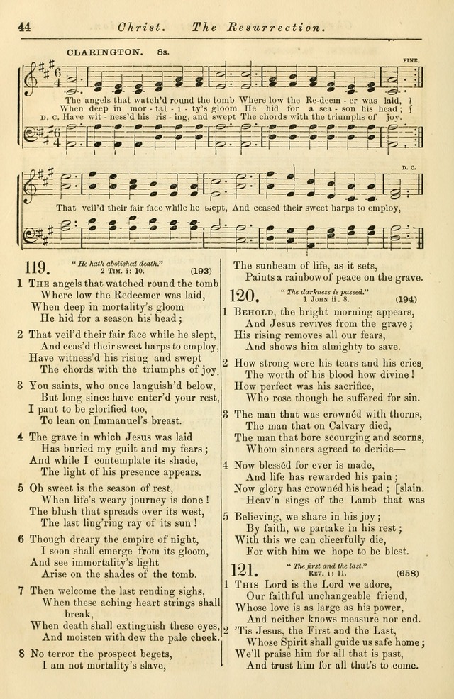 Christian Hymn and Tune Book, for use in Churches, and for Social and Family Devotions page 51