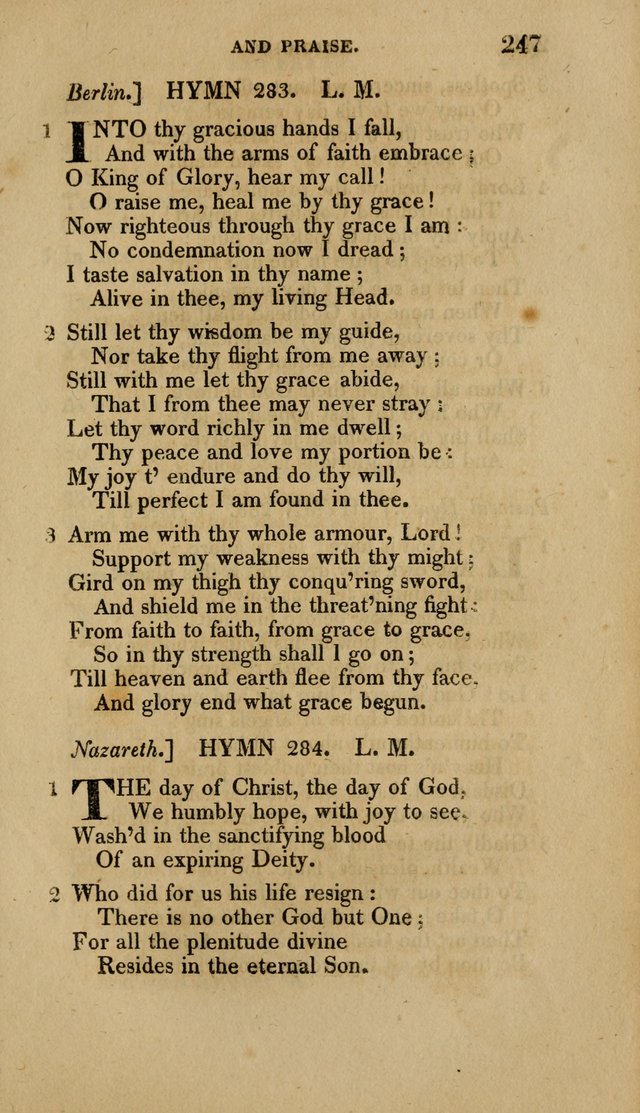 A Collection of Hymns for the Use of the Methodist Episcopal Church: Principally from the Collection of the Rev. John Wesley. M. A. page 252