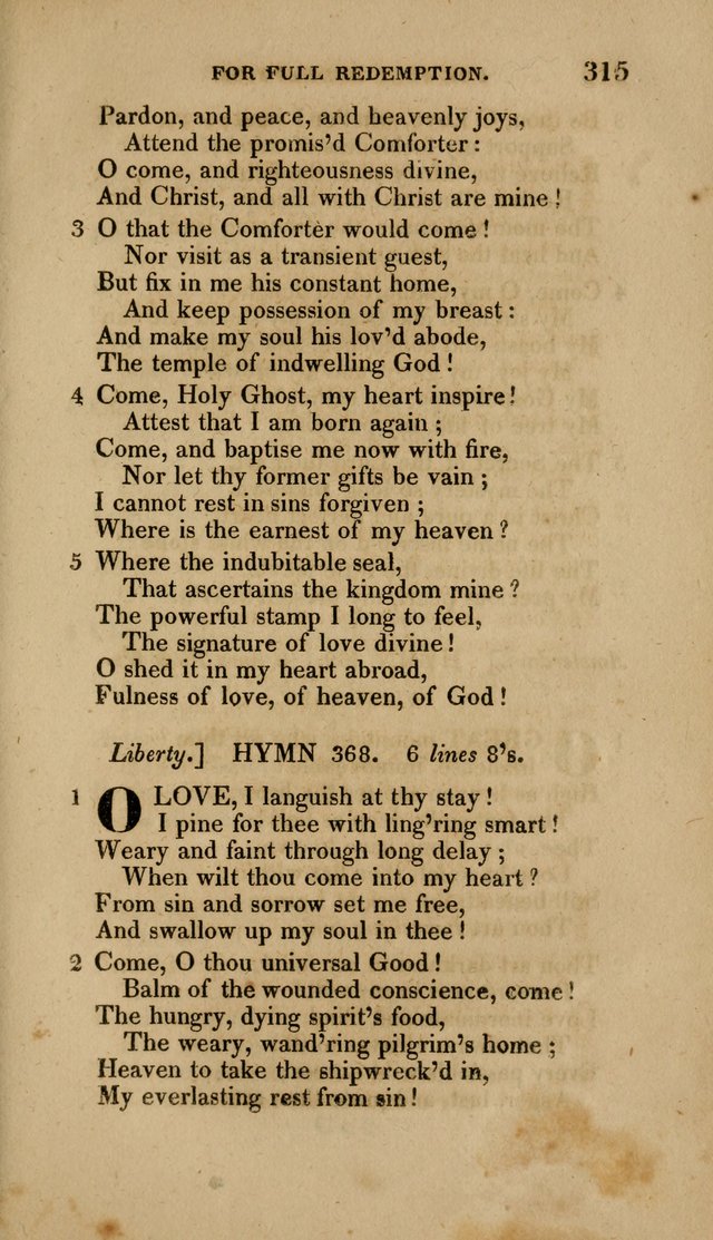 A Collection of Hymns for the Use of the Methodist Episcopal Church: Principally from the Collection of the Rev. John Wesley. M. A. page 320