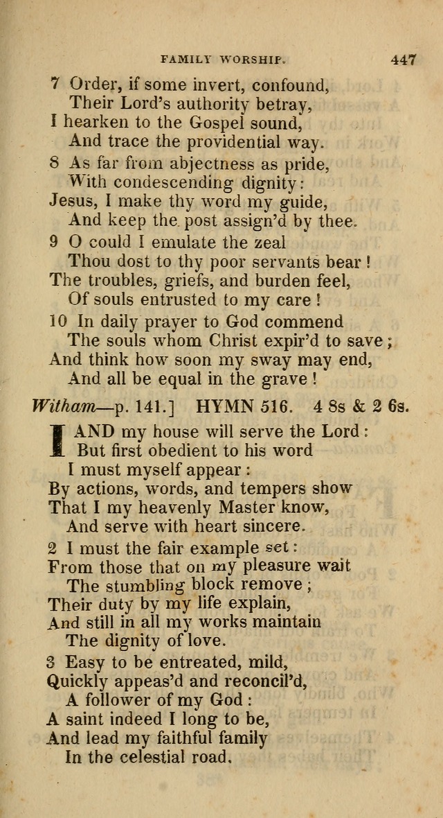 A Collection of Hymns for the Use of the Methodist Episcopal Church: principally from the collection of  Rev. John Wesley, M. A., late fellow of Lincoln College, Oxford; with... (Rev. & corr.) page 447