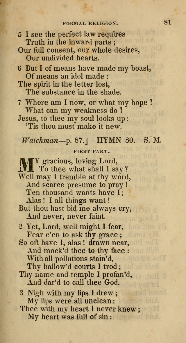 A Collection of Hymns for the Use of the Methodist Episcopal Church: principally from the collection of  Rev. John Wesley, M. A., late fellow of Lincoln College, Oxford; with... (Rev. & corr.) page 81