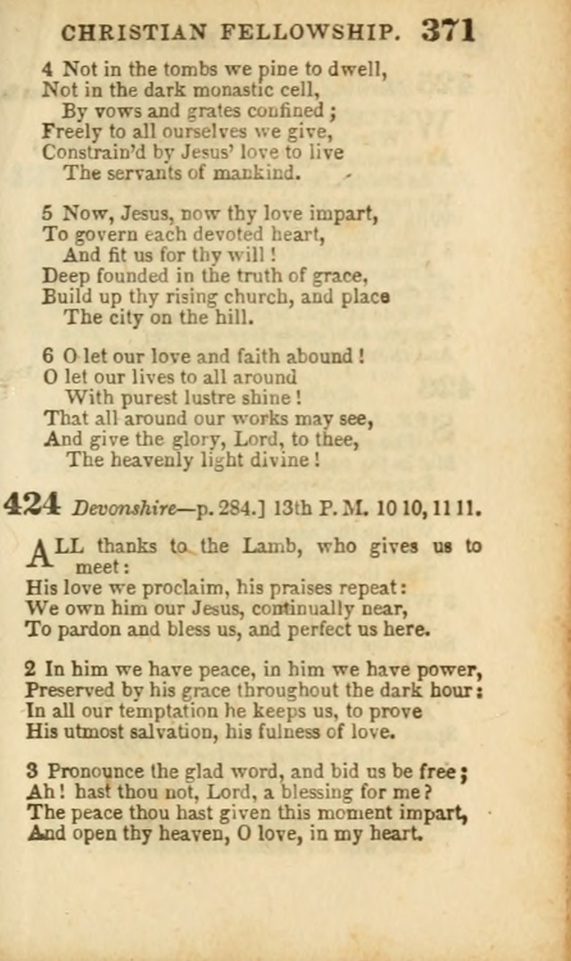 A Collection of Hymns: for the use of the Methodist Episcopal Church, principally from the collection of the Rev. John Wesley, A. M., late fellow of Lincoln College..(Rev. and corr. with a supplement) page 373