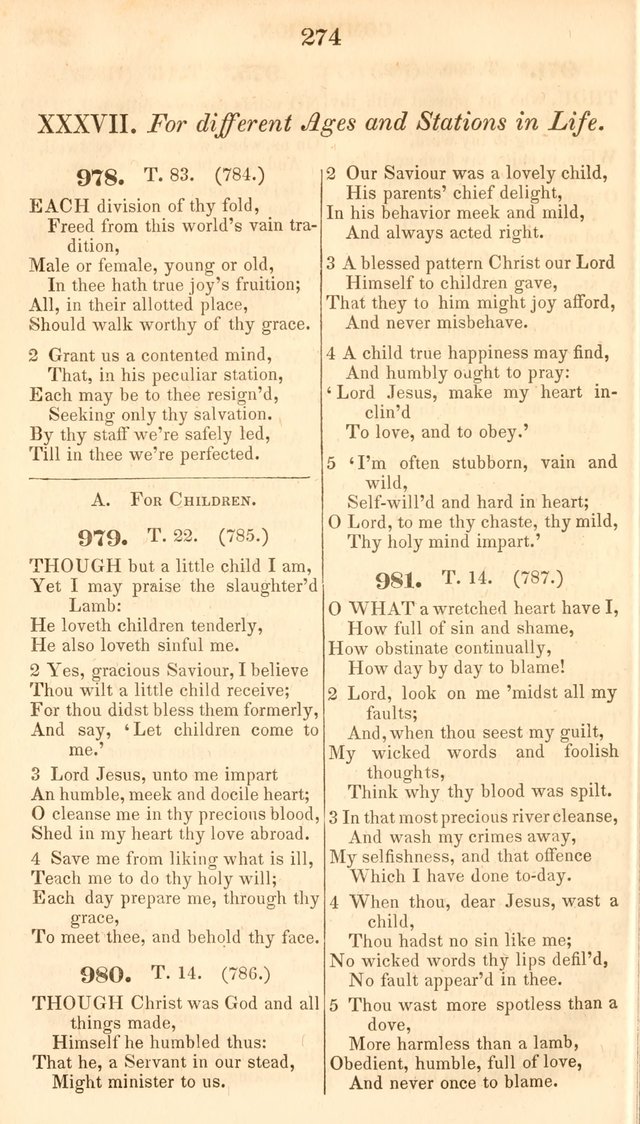 A Collection of Hymns, for the Use of the Protestant Church of the United Brethren. New and  Revised ed. page 315