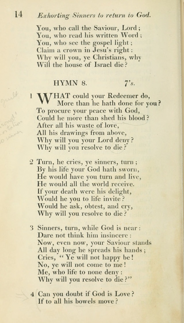 A Collection of Hymns, for the Use of the People Called Methodists, with a Supplement page 16