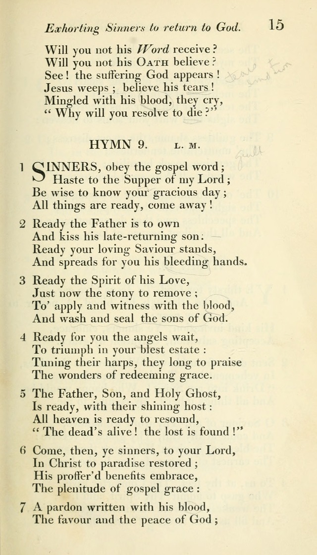 A Collection of Hymns, for the Use of the People Called Methodists, with a Supplement page 17