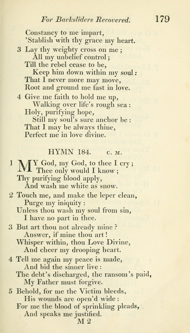 A Collection of Hymns, for the Use of the People Called Methodists, with a Supplement page 181