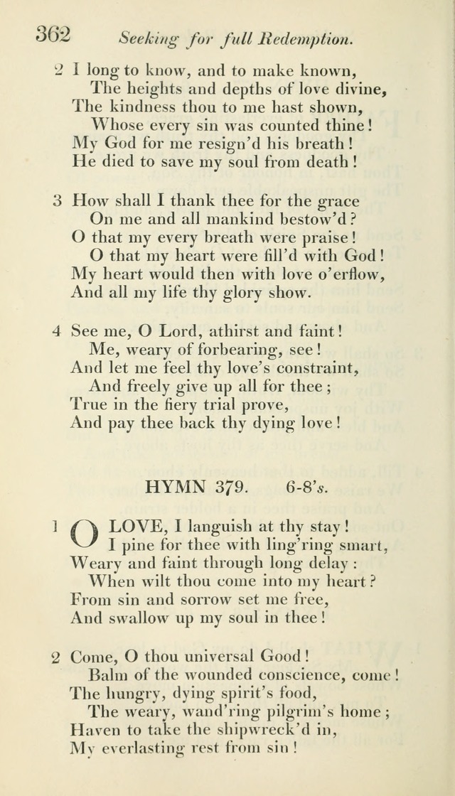 A Collection of Hymns, for the Use of the People Called Methodists, with a Supplement page 364