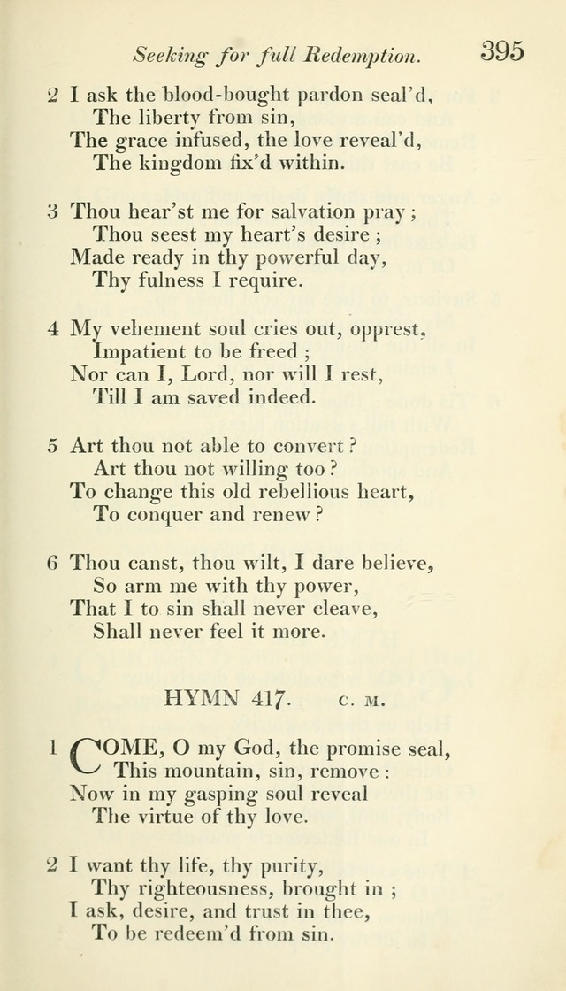 A Collection of Hymns, for the Use of the People Called Methodists, with a Supplement page 397